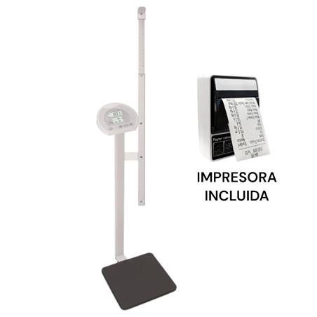 Bascula digital con tallimetro Clase III con impresora