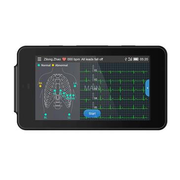 Electrocardiógrafo de bolsillo PCECG-500 de 6/12 canales