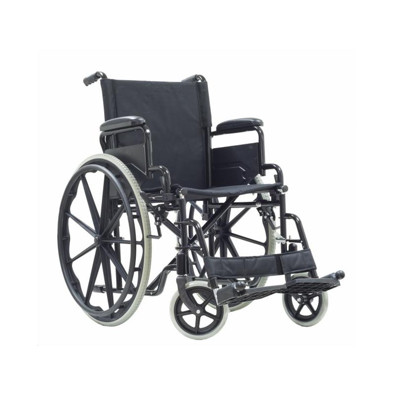 Silla de ruedas autopropulsable acero asiento 46 cm