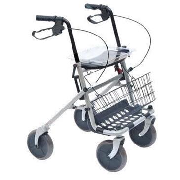 Rollator pintado plegable color en azul con cesta