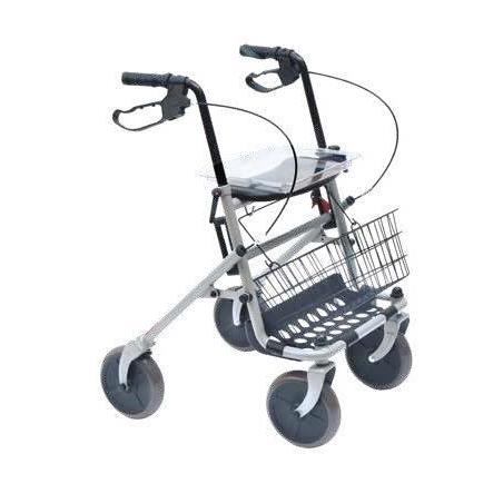 Rollator pintado plegable color en azul con cesta