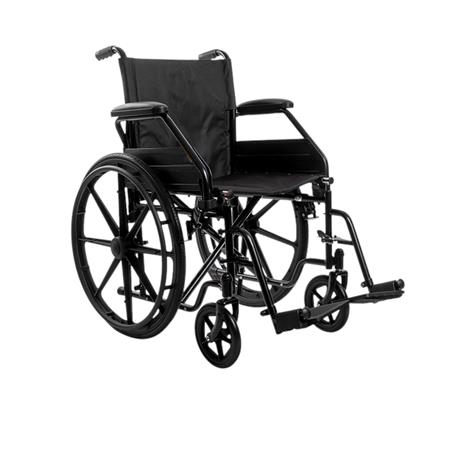 Silla de ruedas plegable autopropulsable. Ancho asiento 45 cm