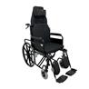 Silla de ruedas reclinable acero