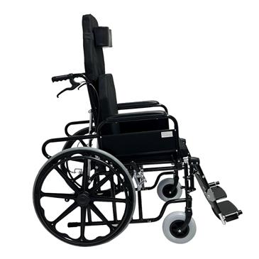 Silla de ruedas reclinable acero