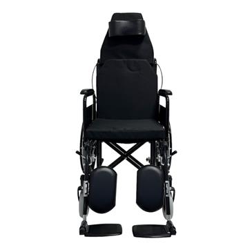 Silla de ruedas reclinable acero