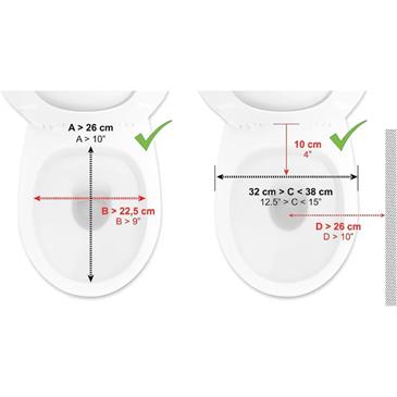 Elevador de WC COMFORT con asas