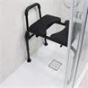 Silla orinal con asiento ajustable 3 en 1. Color negro