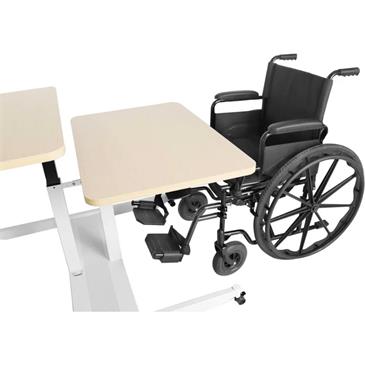 Mesa adaptada para silla de ruedas