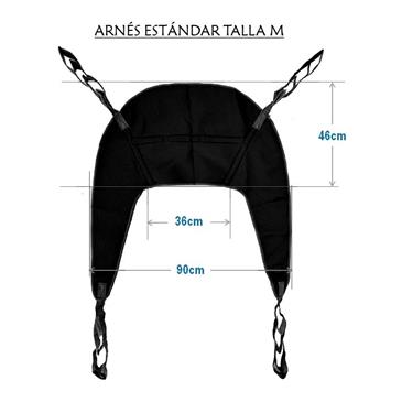 Grúa eléctrica hasta 150 kg con arnes estandar