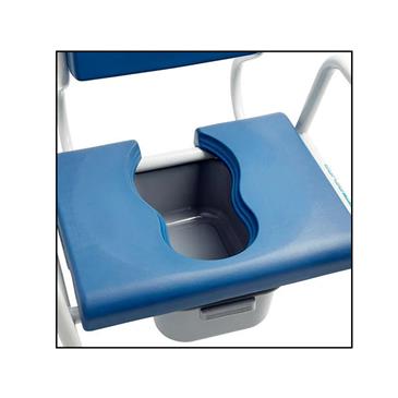 Silla de ducha y WC bariátrica XL FIJI. Asiento 61 cm