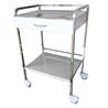 Mesa auxiliar 1 cajón inox.