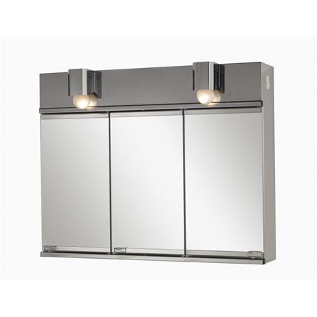 Armario de baño inox 3 puertas espejo