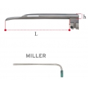 Pala laringoscopio fibra óptica Miller nº 2